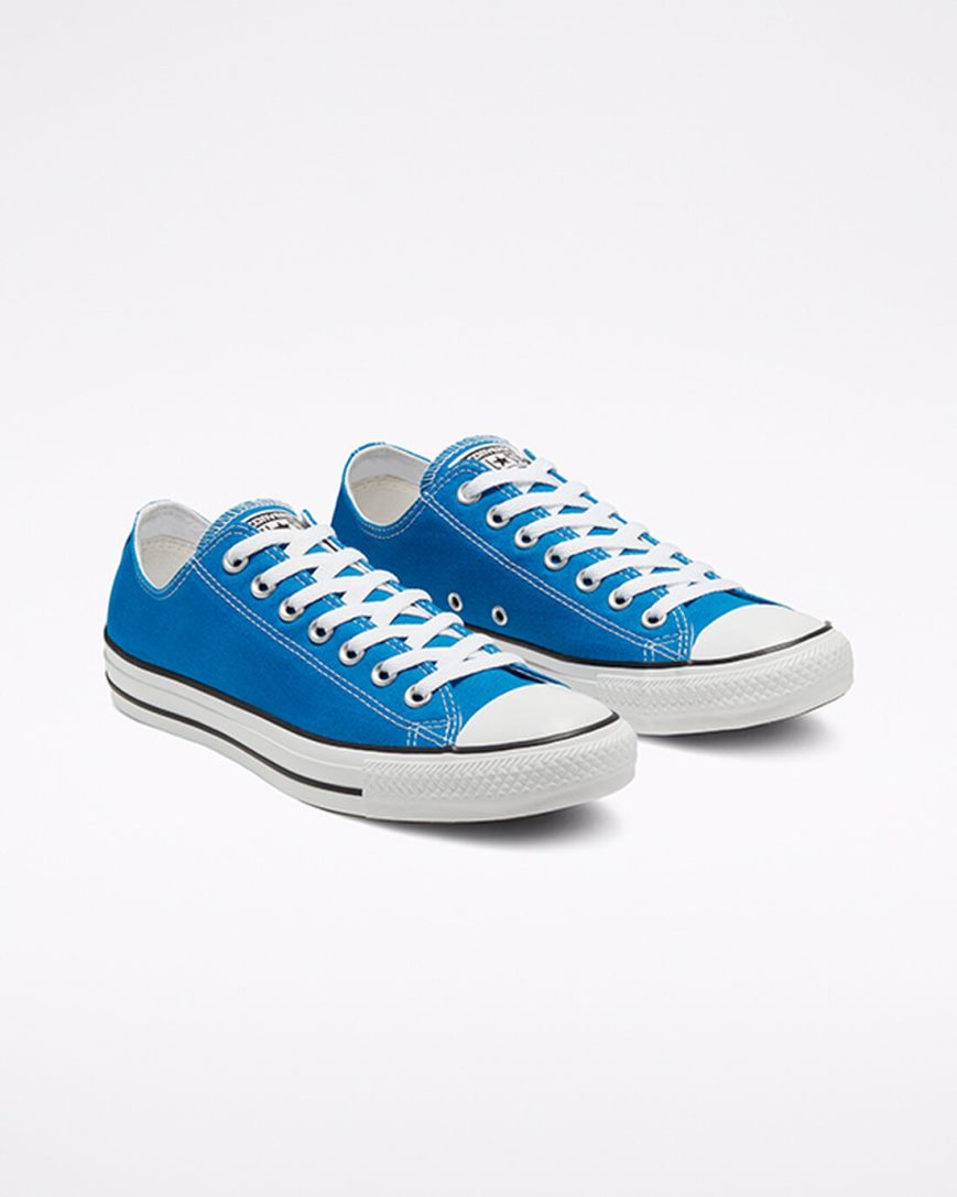 Men's Converse Chuck Taylor All Star Seasonal Color Low Top Shoes Blue | AU 9356CE